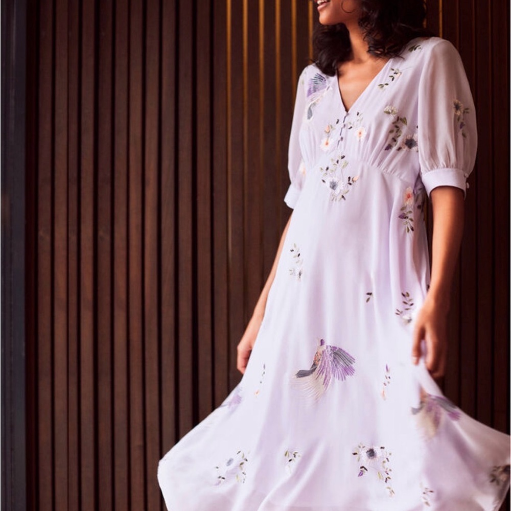 Monsoon Bellerose handkerchief Hem Dress Size 8